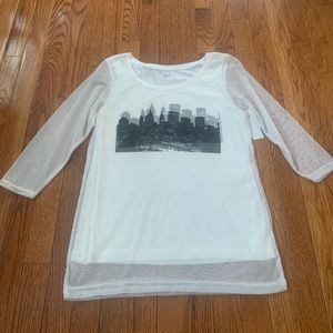 Casual NYC 3D hologram blouse
